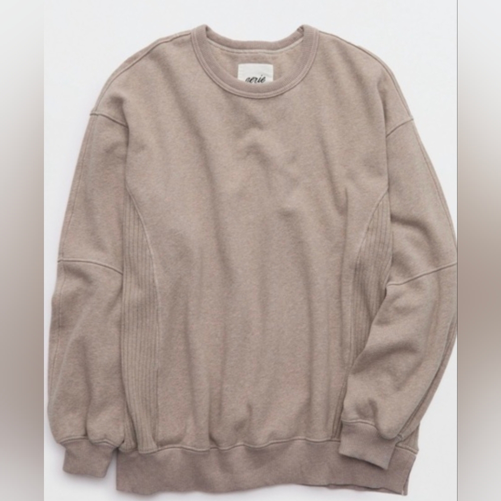 NWT Aerie Oh Snap Sweatshirt in Taupe
